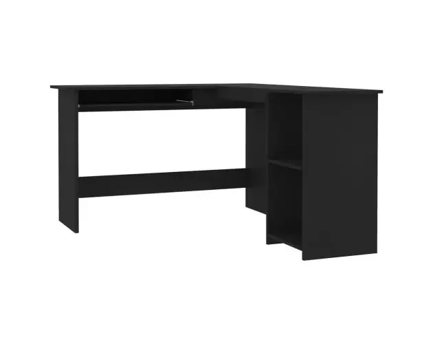 vidaXL escritorio forma de l madera contrachapada negro 120x140x75 cm | Brico Depôt Occasione Imperdibile