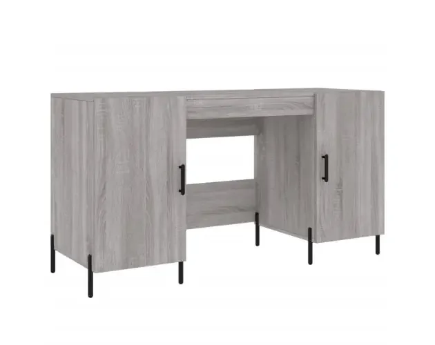 vidaXL escritorio madera de ingeniería gris sonoma 140x50x75 cm | Brico Depôt Certificato