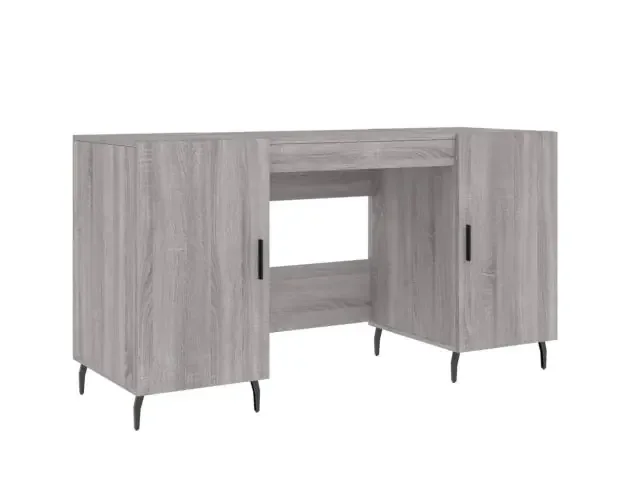 vidaXL escritorio madera de ingeniería gris sonoma 140x50x75 cm | Brico Depôt Prezzo Conveniente