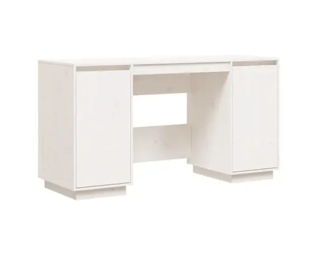 vidaXL escritorio madera maciza de pino blanco 140x50x75 cm | Brico Depôt Promozione Esclusiva