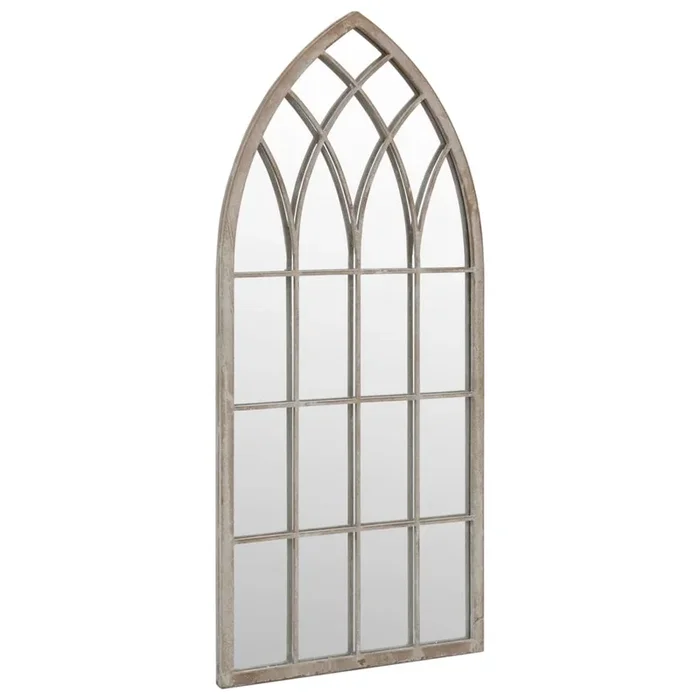 vidaXL Espejo de interior hierro color arena 100×45 cm