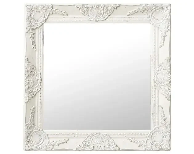 vidaXL espejo de pared estilo barroco blanco 50×50 cm | Brico Depôt Ordina Subito