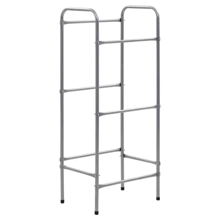 vidaXL Estantería almacenaje para 3 cajas acero plateado 50x33x116 cm