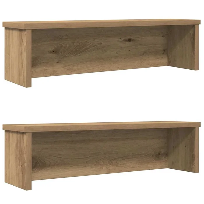 vidaXL Estantes de cocina apilables 2 uds roble artesanal 50x15x16 cm
