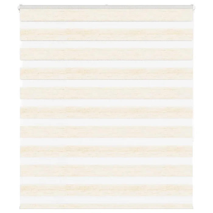 vidaXL Estor cebra beige mármol tejido ancho 130,9 cm poliéster (2)