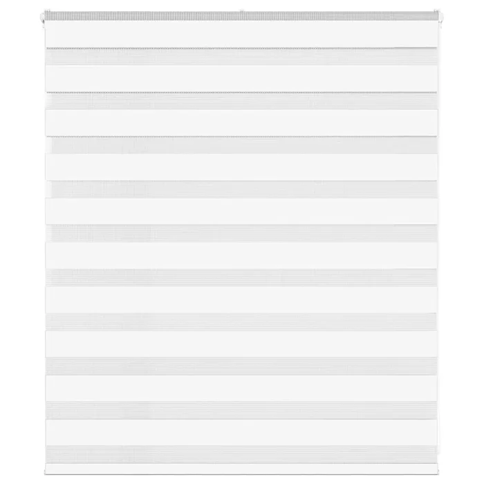vidaXL Estor cebra blanco 125×100 cm tejido ancho 120,9 cm poliéster