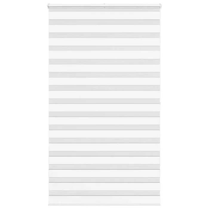 vidaXL Estor cebra blanco 135×200 cm tejido ancho 130,9 cm poliéster