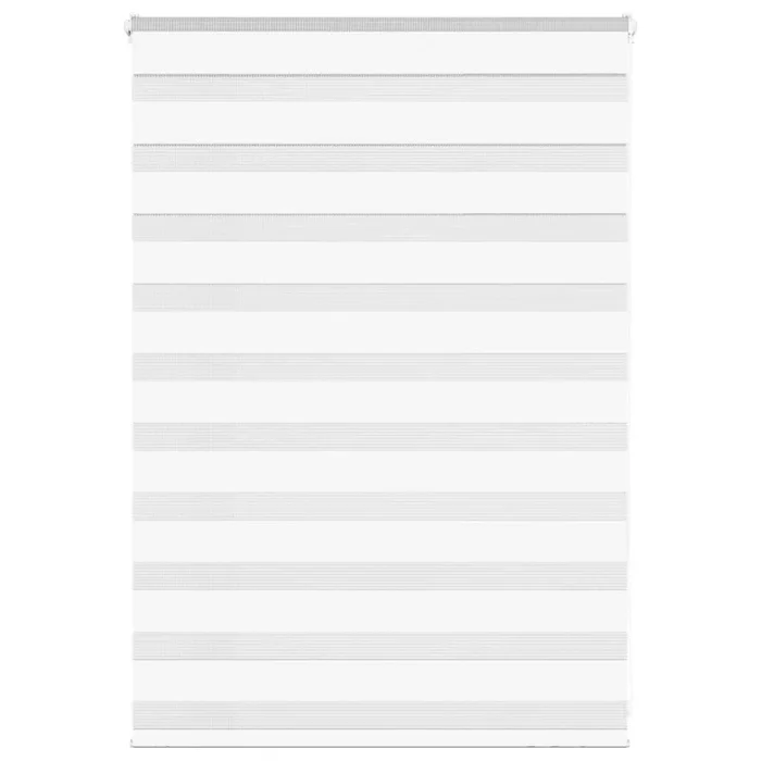vidaXL Estor cebra blanco 95×100 cm tejido ancho 90,9 cm poliéster