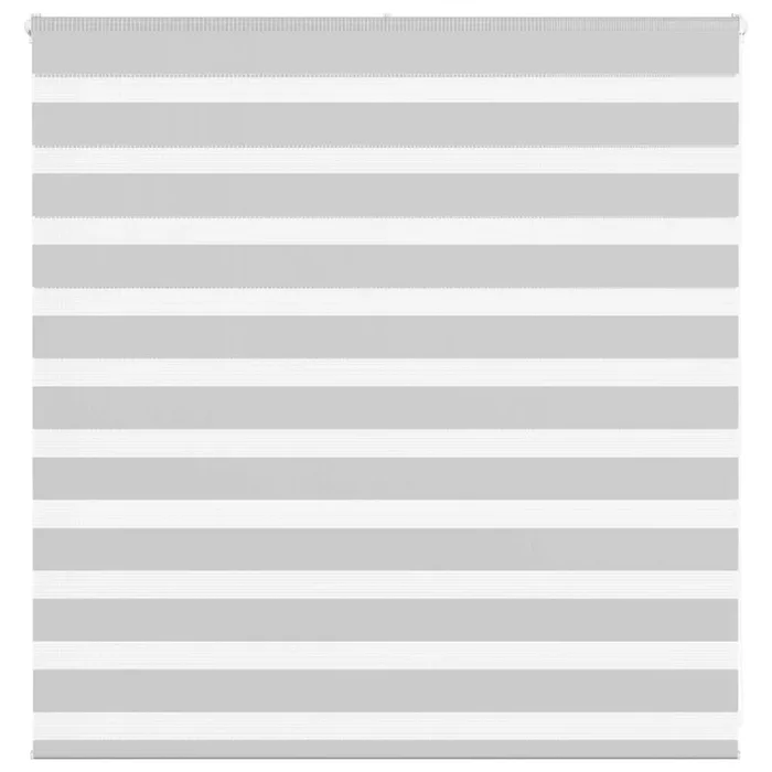 vidaXL Estor cebra gris claro 145x100cm tejido ancho 140,9cm poliéster