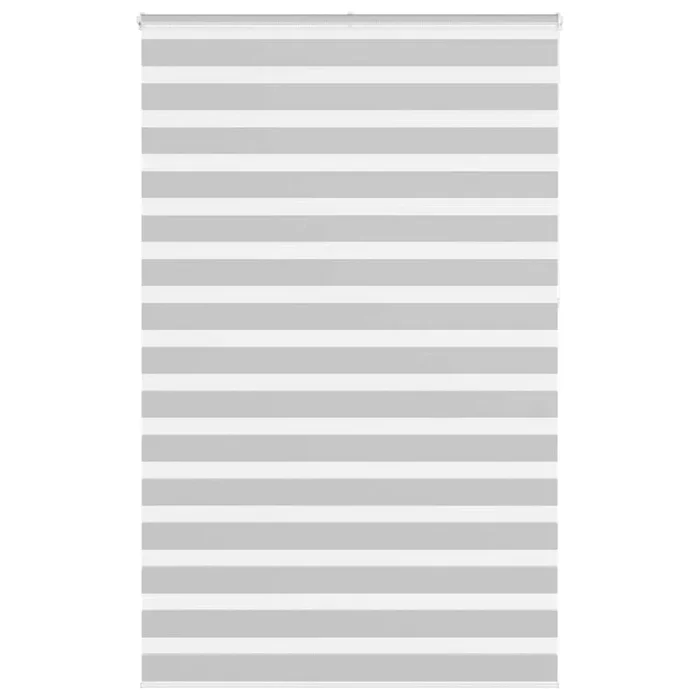 vidaXL Estor cebra gris claro 150x230cm tejido ancho 145,9cm poliéster