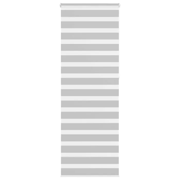 vidaXL Estor cebra gris claro 70×230 cm tejido ancho 65,9 cm poliéster