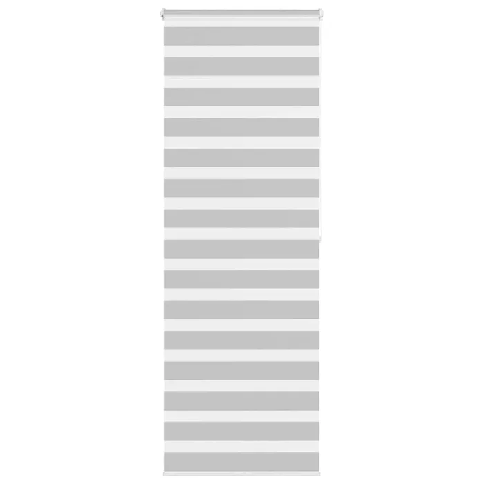 vidaXL Estor cebra gris claro 70x200cm tejido ancho 65,9 cm poliéster
