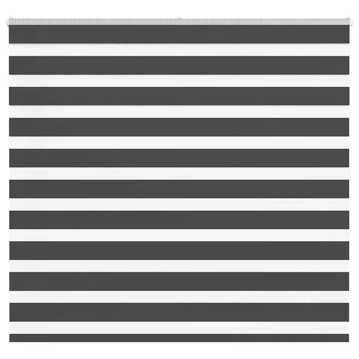 vidaXL Estor cebra negro 155×150 cm tejido ancho 150,9 cm poliéster