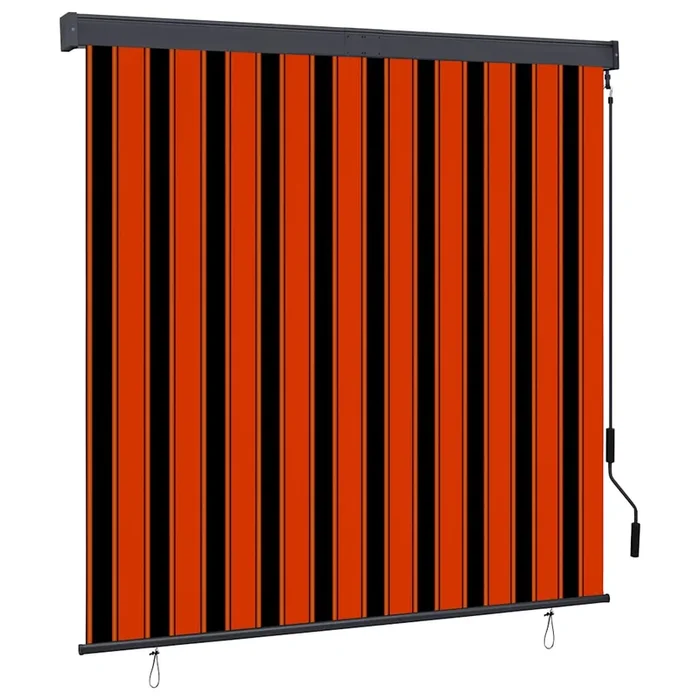 vidaXL Estor enrollable de exterior naranja y marrón 160×250 cm