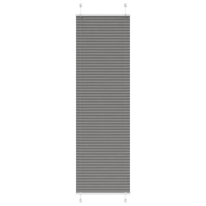 vidaXL Estor Plisado Antracita 55×200 cm Tela Ancho 54,4 cm Poliéster