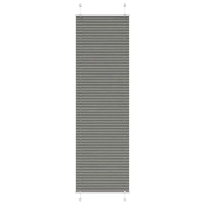 vidaXL Estor Plisado Antracita 60×200 cm Tela Ancho 59,4 cm Poliéster