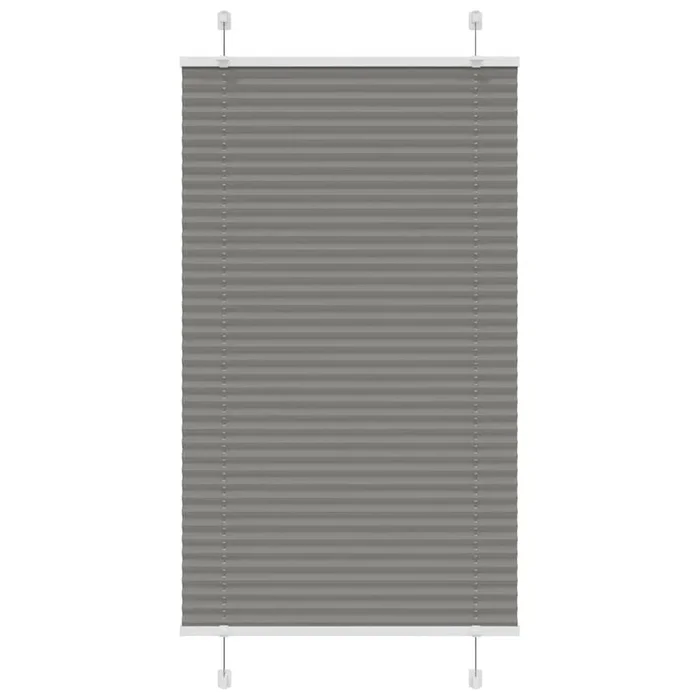 vidaXL Estor Plisado Antracita 80×100 cm Tela Ancho 79,4 cm Poliéster