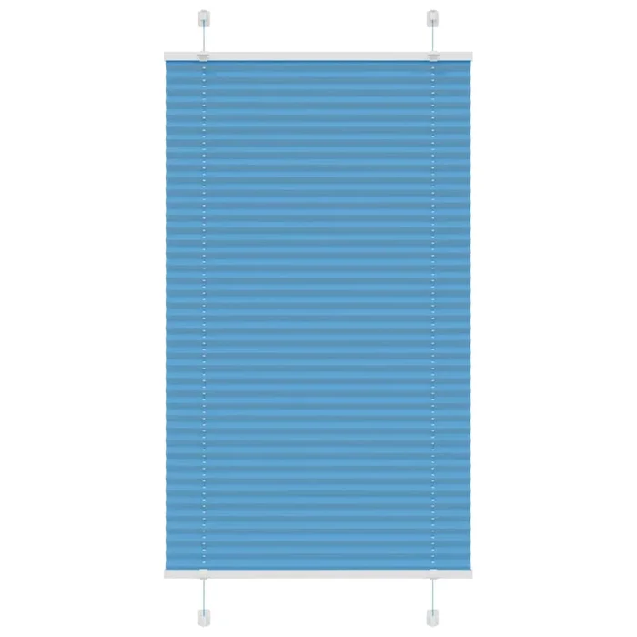 vidaXL Estor Plisado azul 70×100 cm Tela Ancho 69,4 cm Poliéster