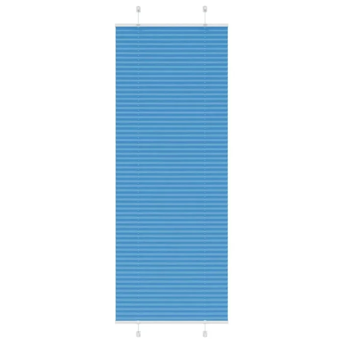 vidaXL Estor Plisado azul 70×200 cm Tela Ancho 69,4 cm Poliéster