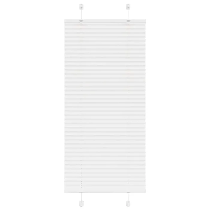 vidaXL Estor Plisado blanco 65×150 cm Tela Ancho 64,4 cm Poliéster