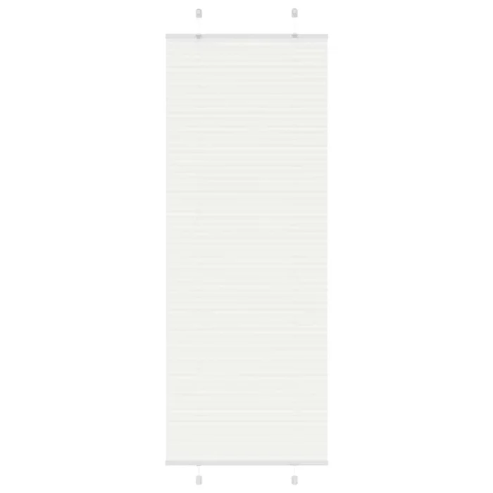 vidaXL Estor Plisado blanco 80×200 cm Tela Ancho 79,4 cm Poliéster