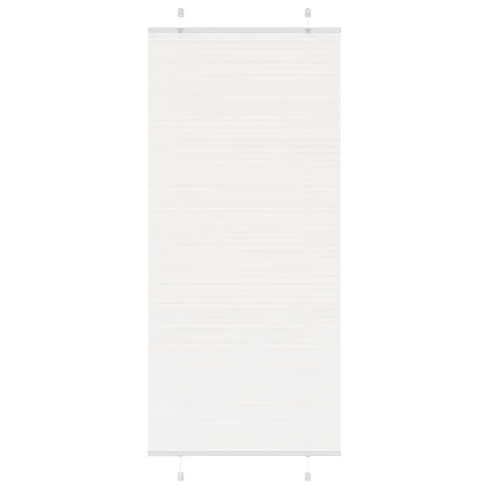 vidaXL Estor Plisado blanco 85×200 cm Tela Ancho 84,4 cm Poliéster