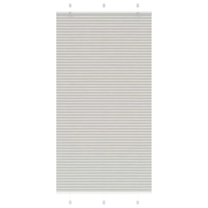 vidaXL Estor Plisado gris claro 105×200 cm Tela Ancho 104,4 cm