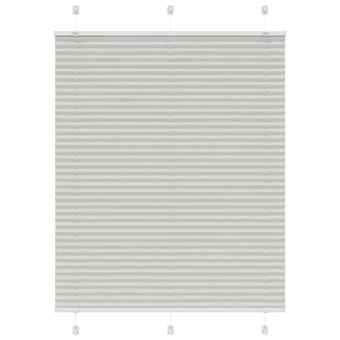 vidaXL Estor Plisado gris claro 110×150 cm Tela Ancho 109,4 cm