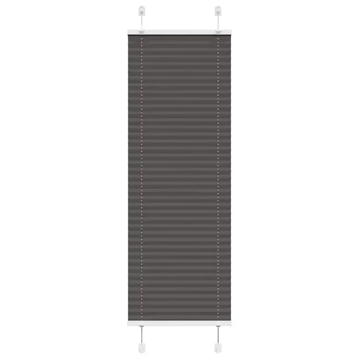 vidaXL Estor Plisado negro 40×150 cm Tela Ancho 39,4 cm Poliéster