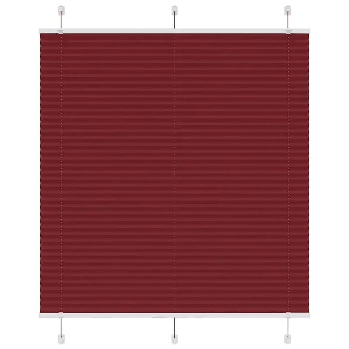 vidaXL Estor Plisado rojo burdeos 120×150 cm Tela Ancho 119,4 cm