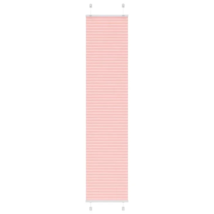 vidaXL Estor Plisado rosa 45×200 cm Tela Ancho 44,4 cm Poliéster