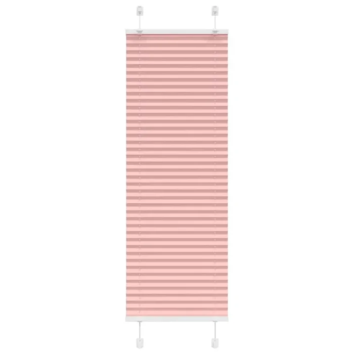 vidaXL Estor Plisado rosa 50×100 cm Tela Ancho 49,4 cm Poliéster