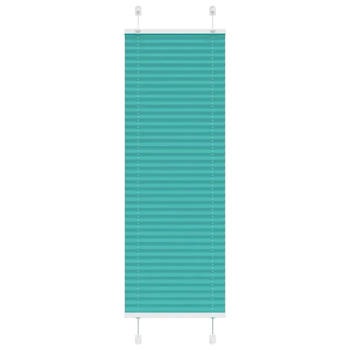 vidaXL Estor Plisado verde petróleo 45×100 cm Tela Ancho 44,4 cm
