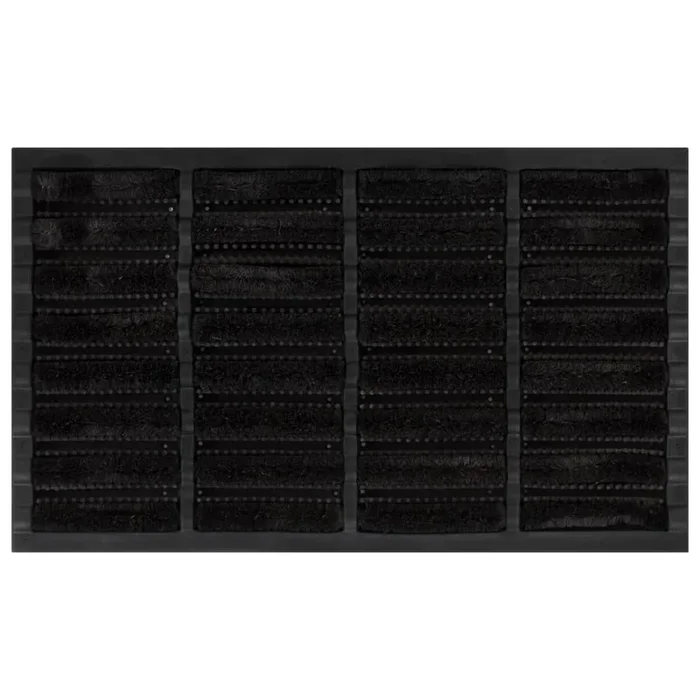 vidaXL Felpudo rectangular de goma y fibra de coco 45×75 cm (3)