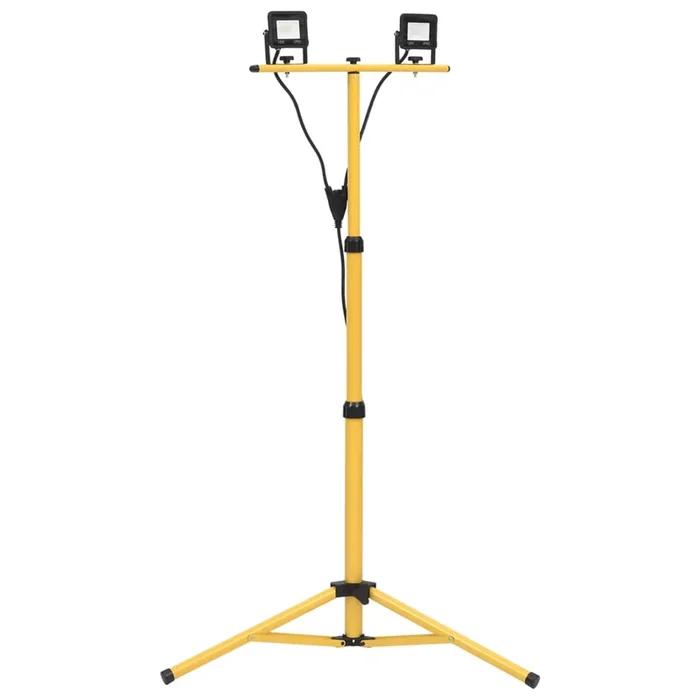 vidaXL Foco LED con trípode 2×10 W blanco frío