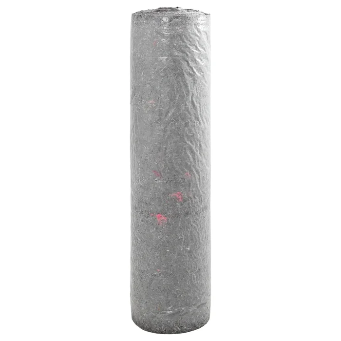 vidaXL Forro Polar de Piscina Gris 1 x 50 m Poliéster y algodón