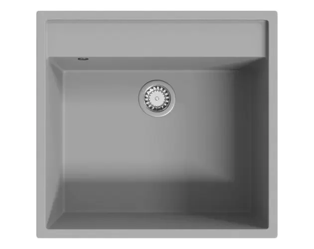 vidaXL fregadero de cocina con rebosadero granito gris | Brico Depôt Miglior Prezzo