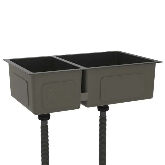 vidaXL Fregadero de cocina de acero inoxidable (2)