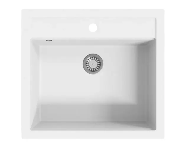 vidaXL fregadero de cocina de granito con un seno blanco | Brico Depôt Nuovo Arrivo