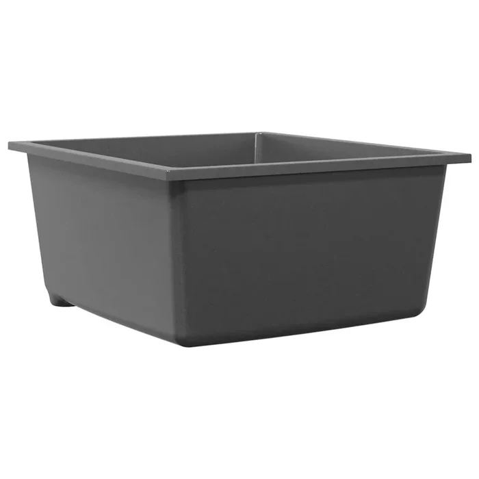 vidaXL Fregadero de cocina Gris 38 x 44 x 20 cm granito