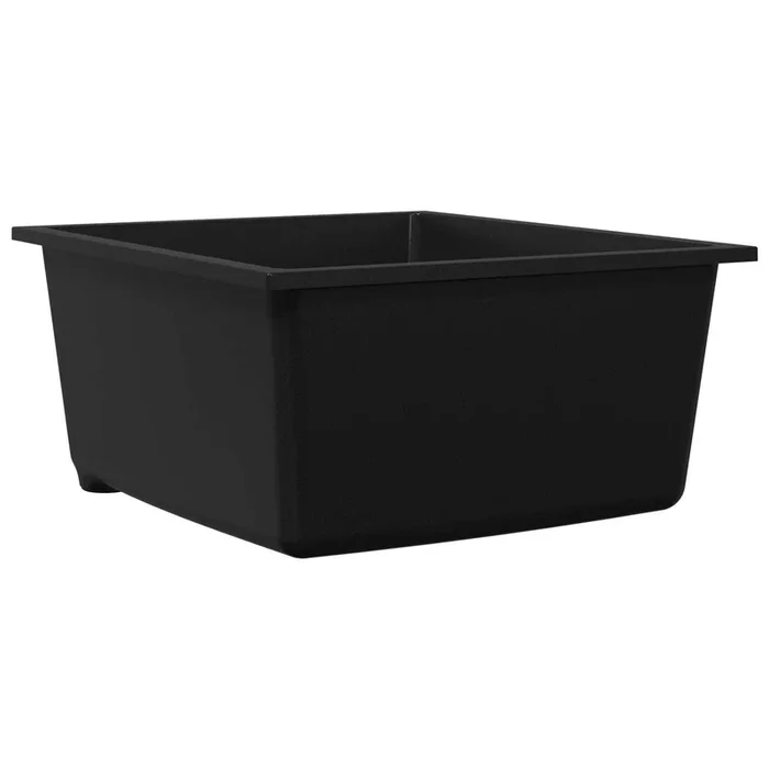 vidaXL Fregadero de cocina Negro 38 x 44 x 20 cm granito