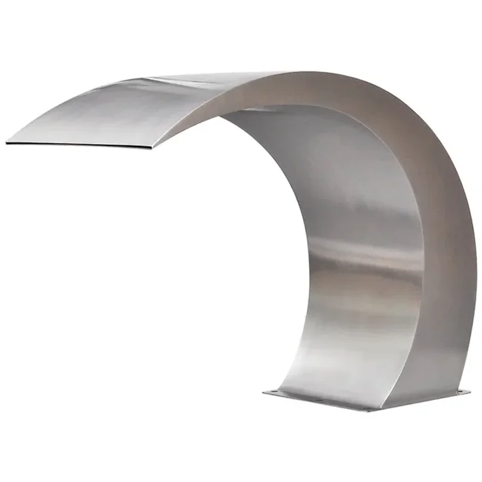 vidaXL Fuente cascada para piscina de acero inoxidable 45x30x60 cm