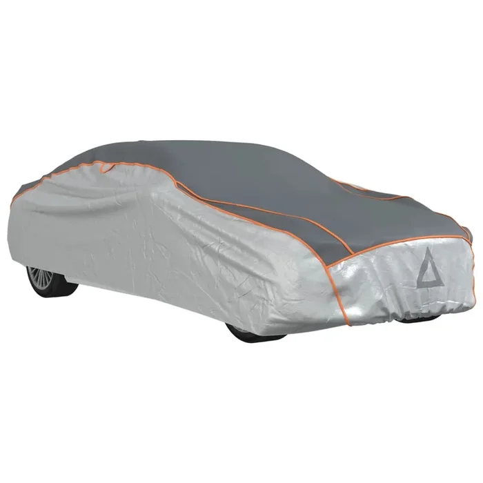vidaXL Funda completa coche Sedan protección antigranizo XL gris/plata