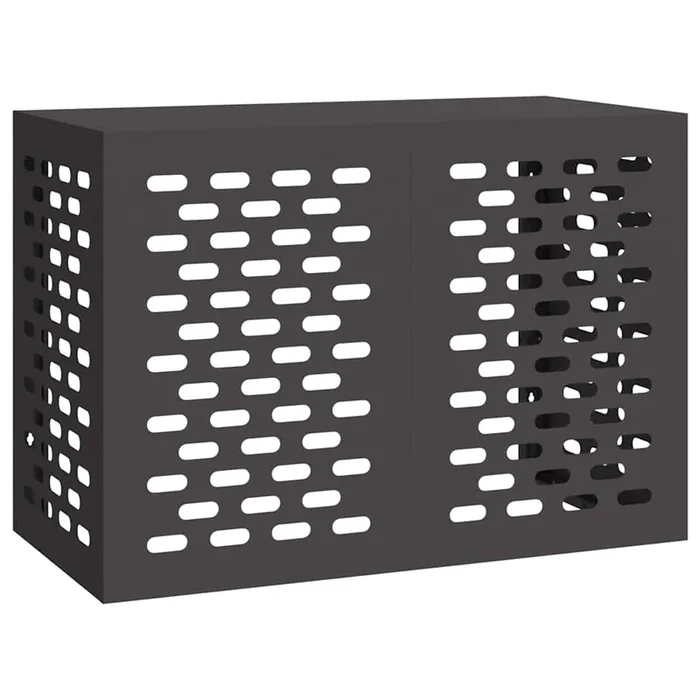 vidaXL Funda para Aire Acondicionado Negro 100 x 50 x 70 cm Acero