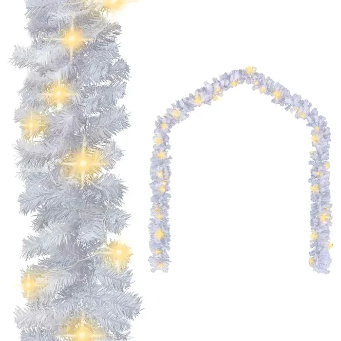 vidaXL Guirnalda de Navidad con luces LED blanco 10 m
