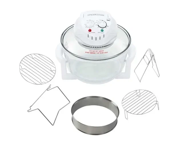 vidaXL horno de convección halógeno con anillo de extensión 1400w 17 l | Brico Depôt Offerta Lampo