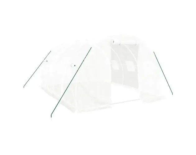 vidaXL invernadero con estructura de acero blanco 12 m² 4x3x2 m | Brico Depôt Offerta Lampo