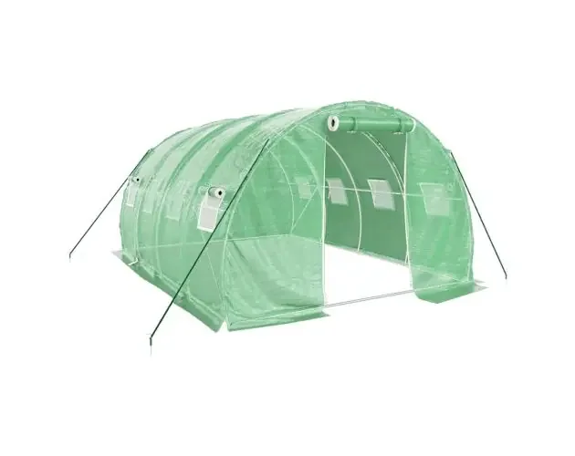 vidaXL invernadero con estructura de acero verde 12 m² 4x3x2 m | Brico Depôt Più Venduto