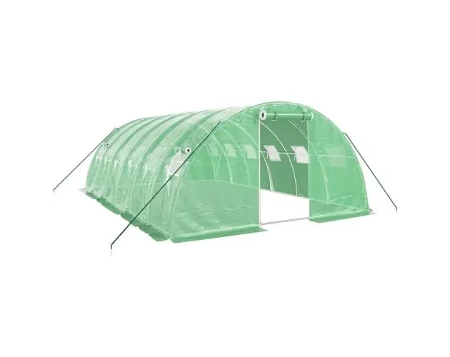 vidaXL invernadero con estructura de acero verde 24 m² 6x4x2 m | Brico Depôt Nuovo Arrivo