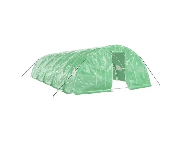 vidaXL invernadero con estructura de acero verde 50 m² 10x5x2,3 m | Brico Depôt Offerta Speciale